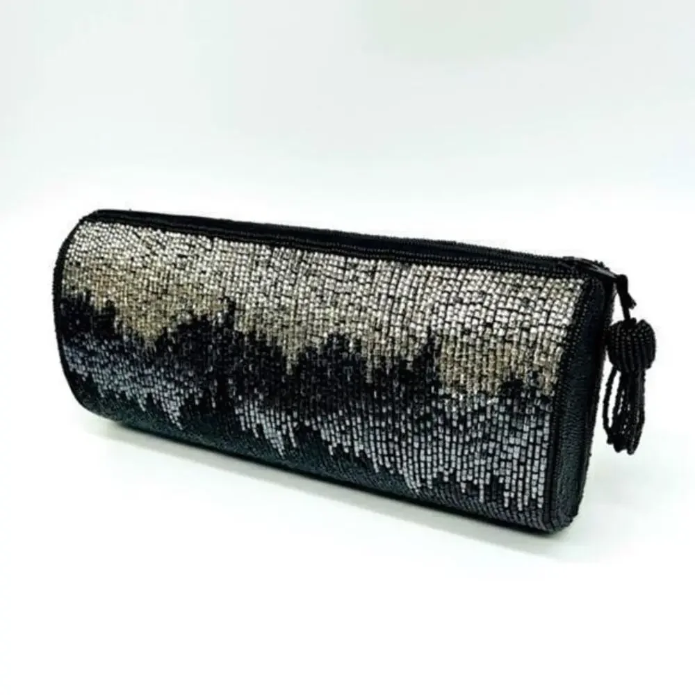 Stunning Imperial Fashion vintage hombre fully beaded evening clutch